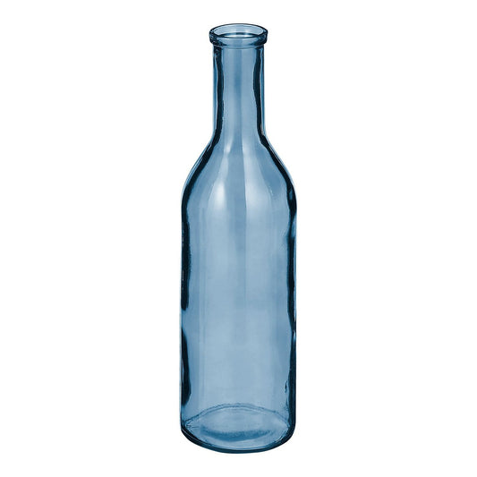 Vase Bouteille Rioja - H50 x Ø15 cm - Verre recyclé - Bleu Clair
