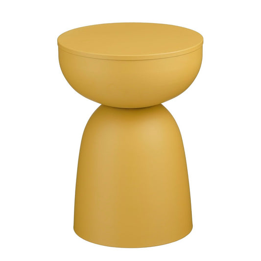Table d'appoint Elliot - H45 x Ø32 cm - Iron - Ochère Jaune