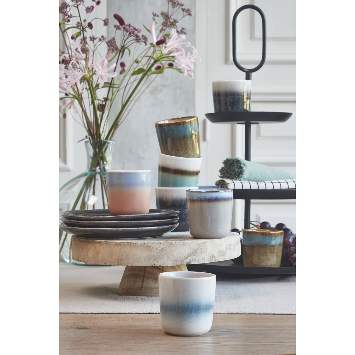 Présentoir Rama 3 niveaux - Métal - Noir