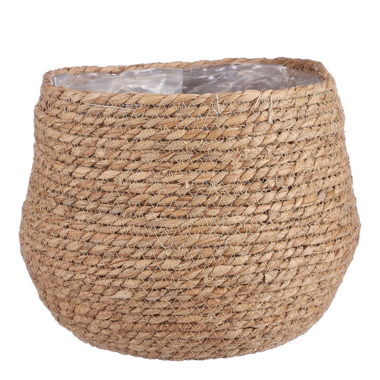 Panier à Plantes Jorck / H24 x Ø26 cm - Jonc de Mer - Marron clair