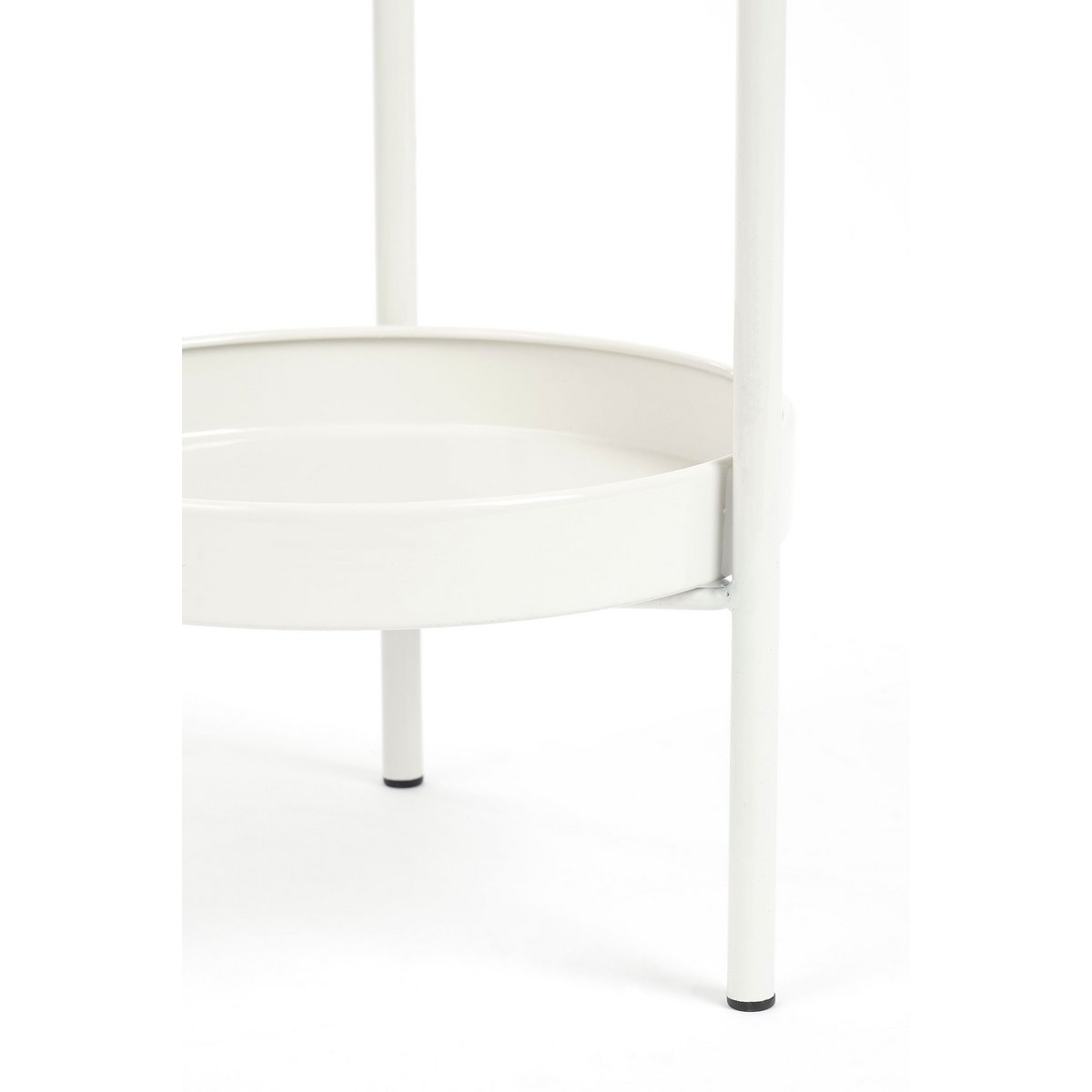 Colyn Flowerpot sur standard - H60 x Ø19 cm - Fer - blanc