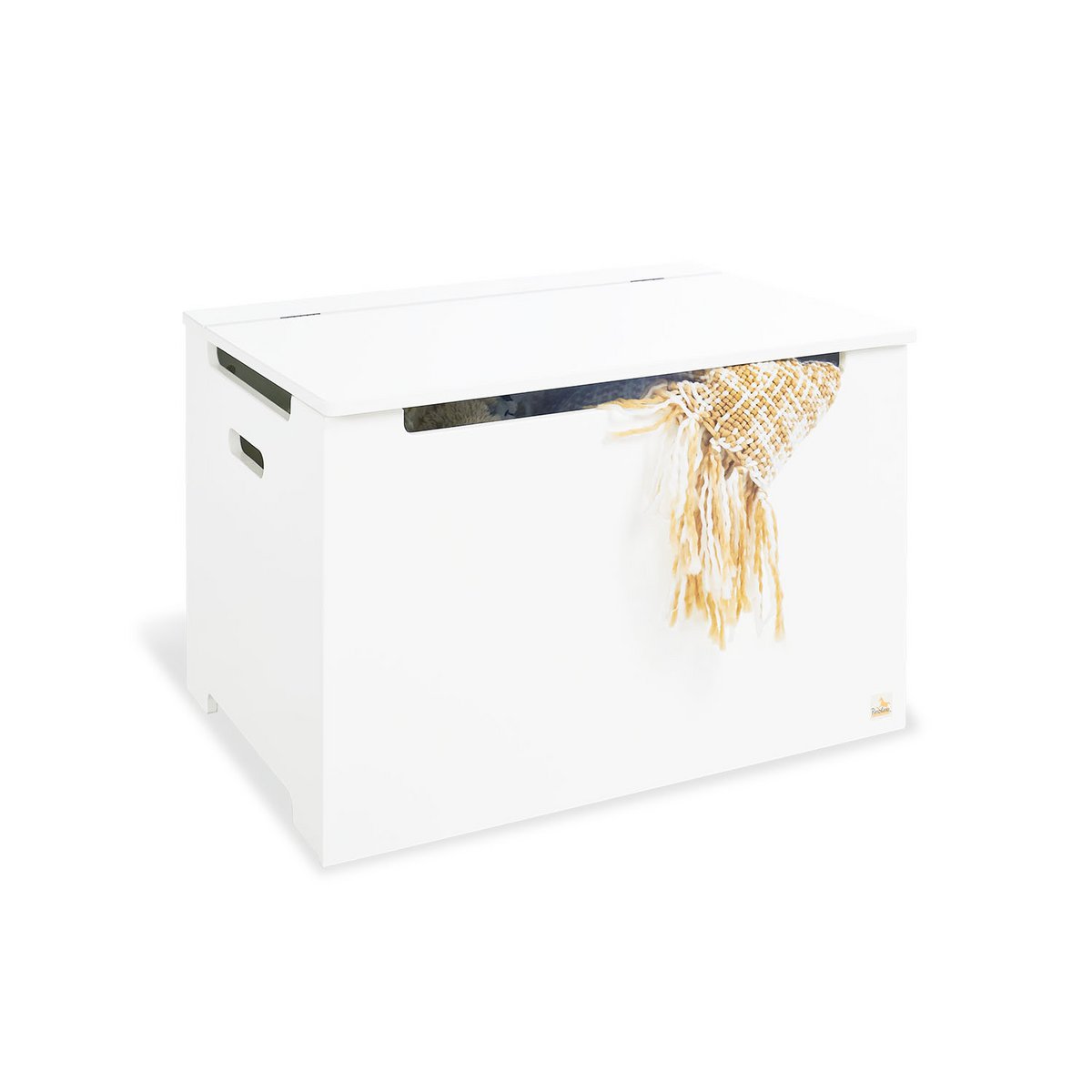 Coffre, laqué blanc