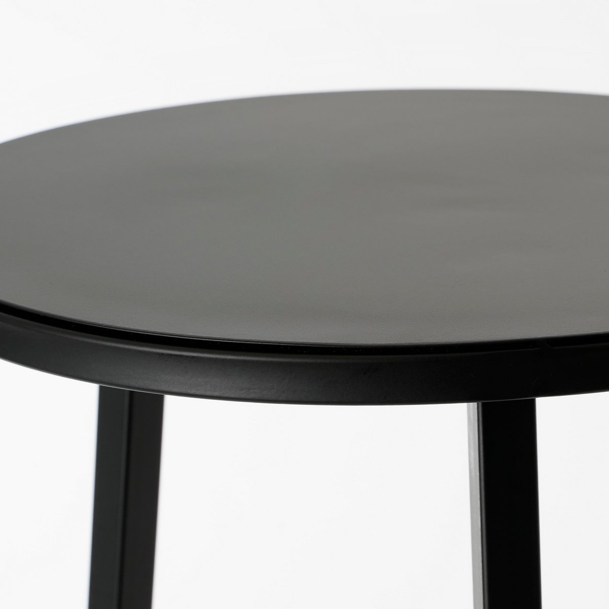 Table de la plante adine - H80 x Ø30 cm - métal - noir