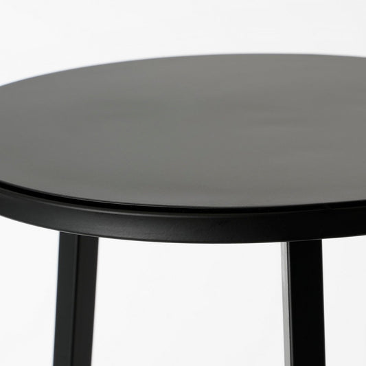 Table de la plante adine - H80 x Ø30 cm - métal - noir