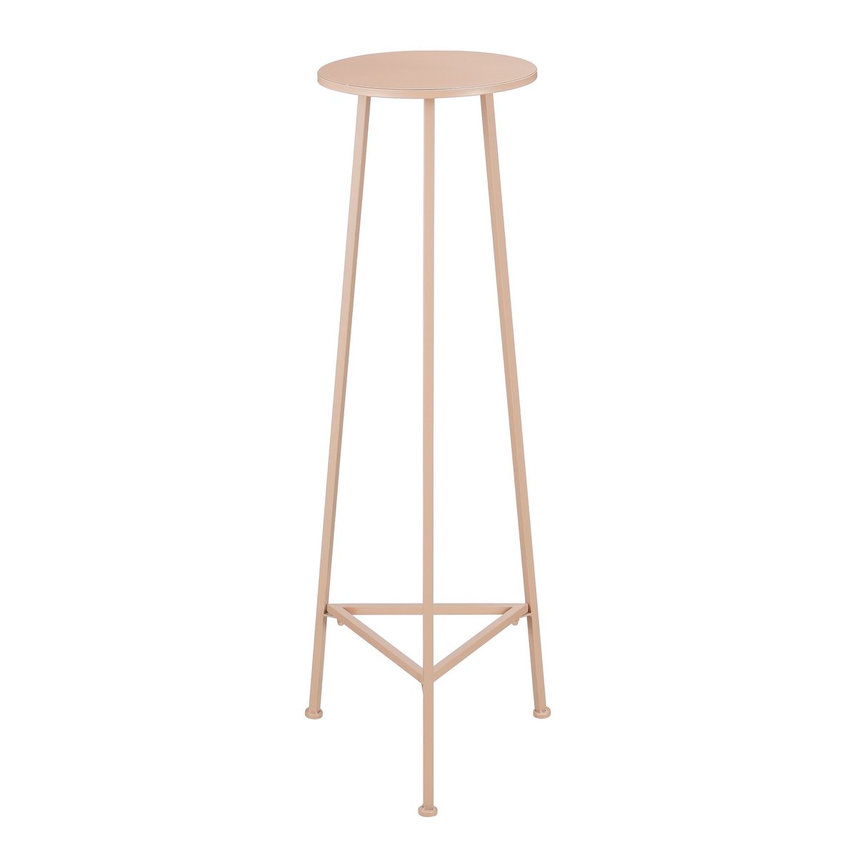 Table de la plante adine - H120 X Ø35 cm - Métal - rose clair