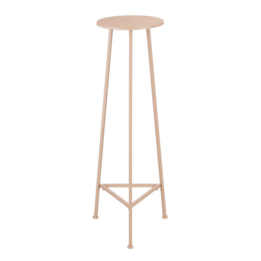 Table de la plante adine - H120 X Ø35 cm - Métal - rose clair