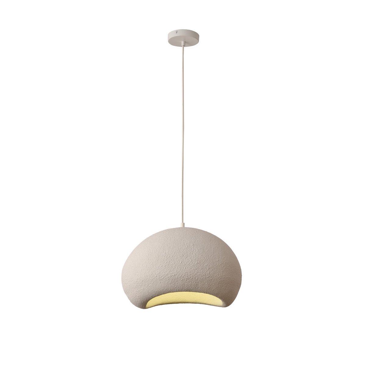 Lampe suspendue Haku 40 cm – Design Japandi organique