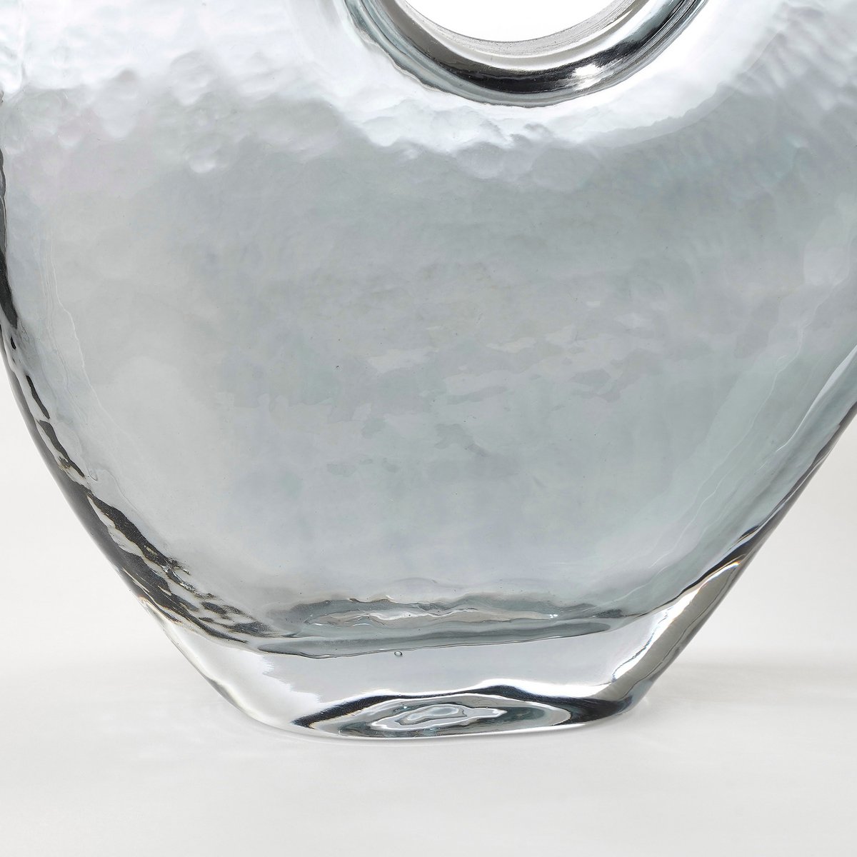 Vase Jay - L18 x L8 x H23 cm - Verre - Gris