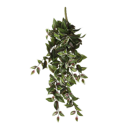 Plante Artificielle Suspendue Tradescantia - L15 x L20 x H54 cm - Vert