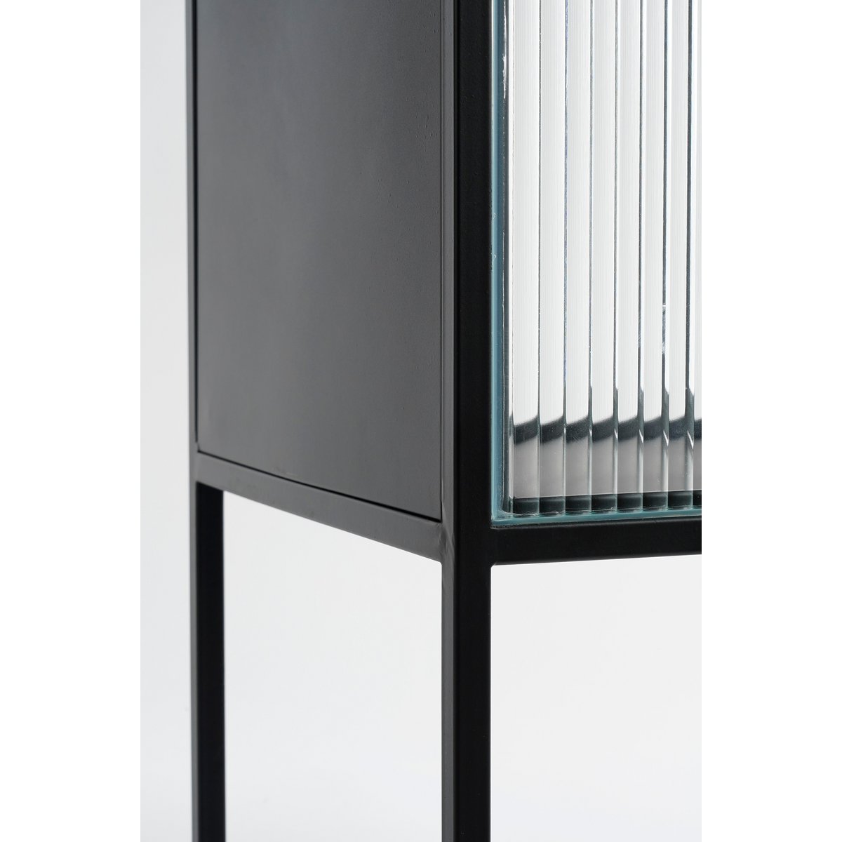 Buffet de rangement Clifton double - Métal - noir