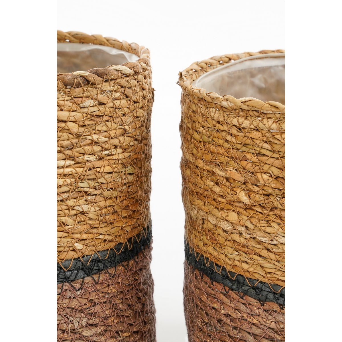 Panier de plante Damian - Ensemble de 2 - H20 X Ø20 cm - Merdonnais - Brun