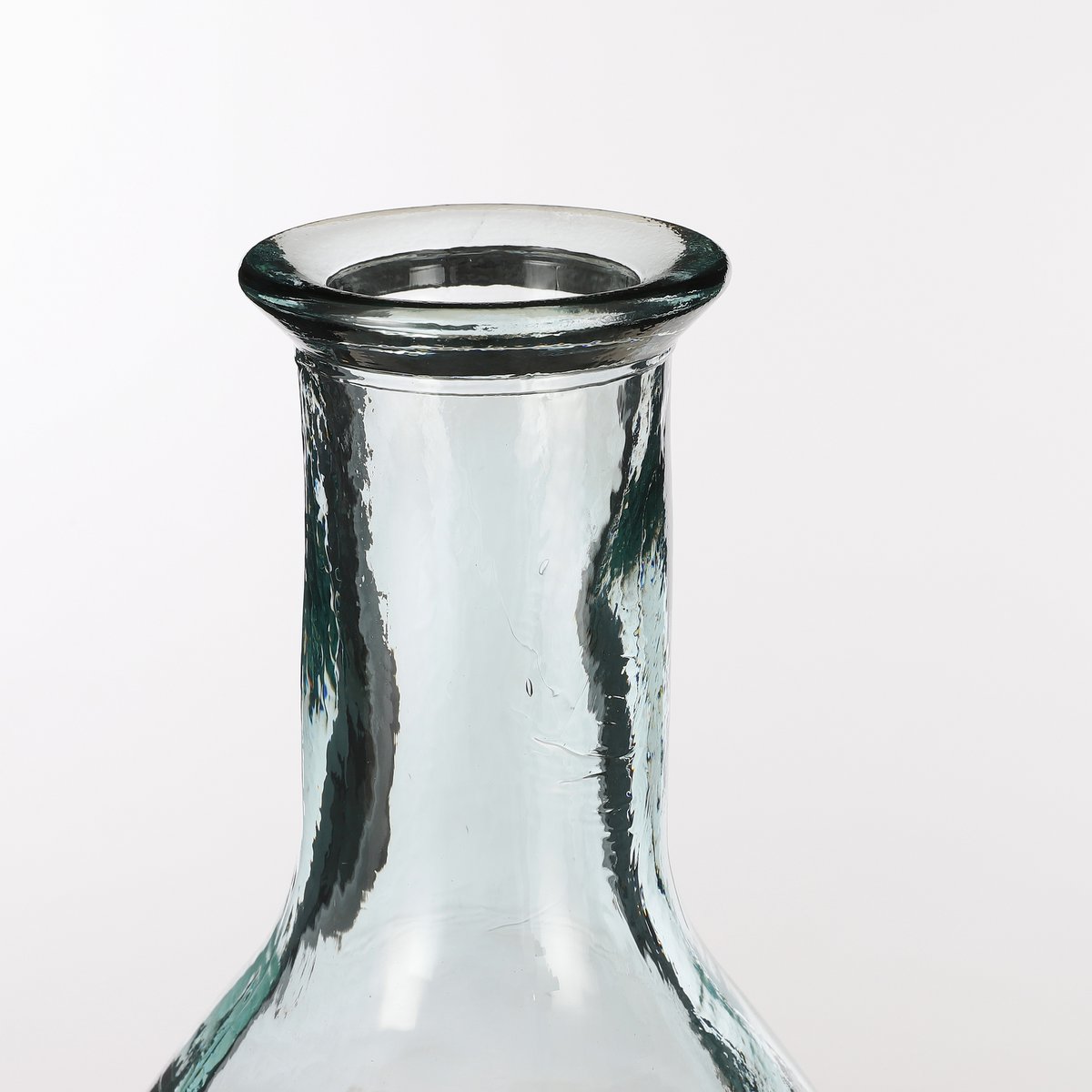 Vase Bouteille Kyara - H60 x Ø28 cm - Verre recyclé - Transparent