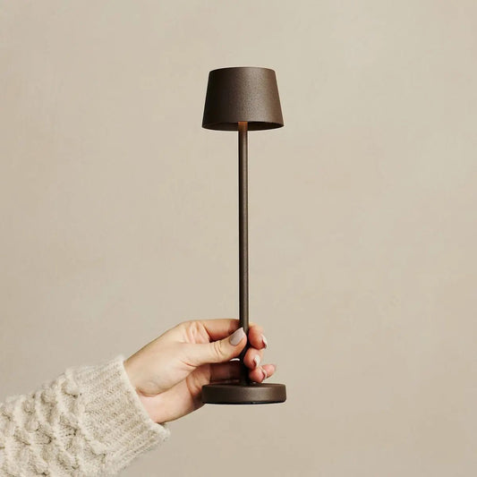 Combi Set Professional - 4 X Vondel Mini Mocha Brown Brown Rechargeable Table Lampes et 1 X Amstel Wireless Station Wireles