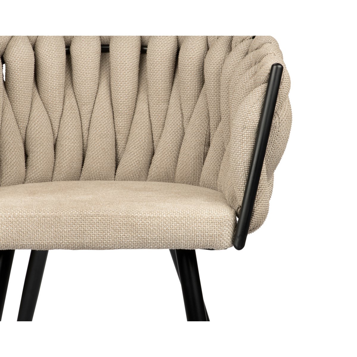 Chaise Wave beige (Lot de 2)