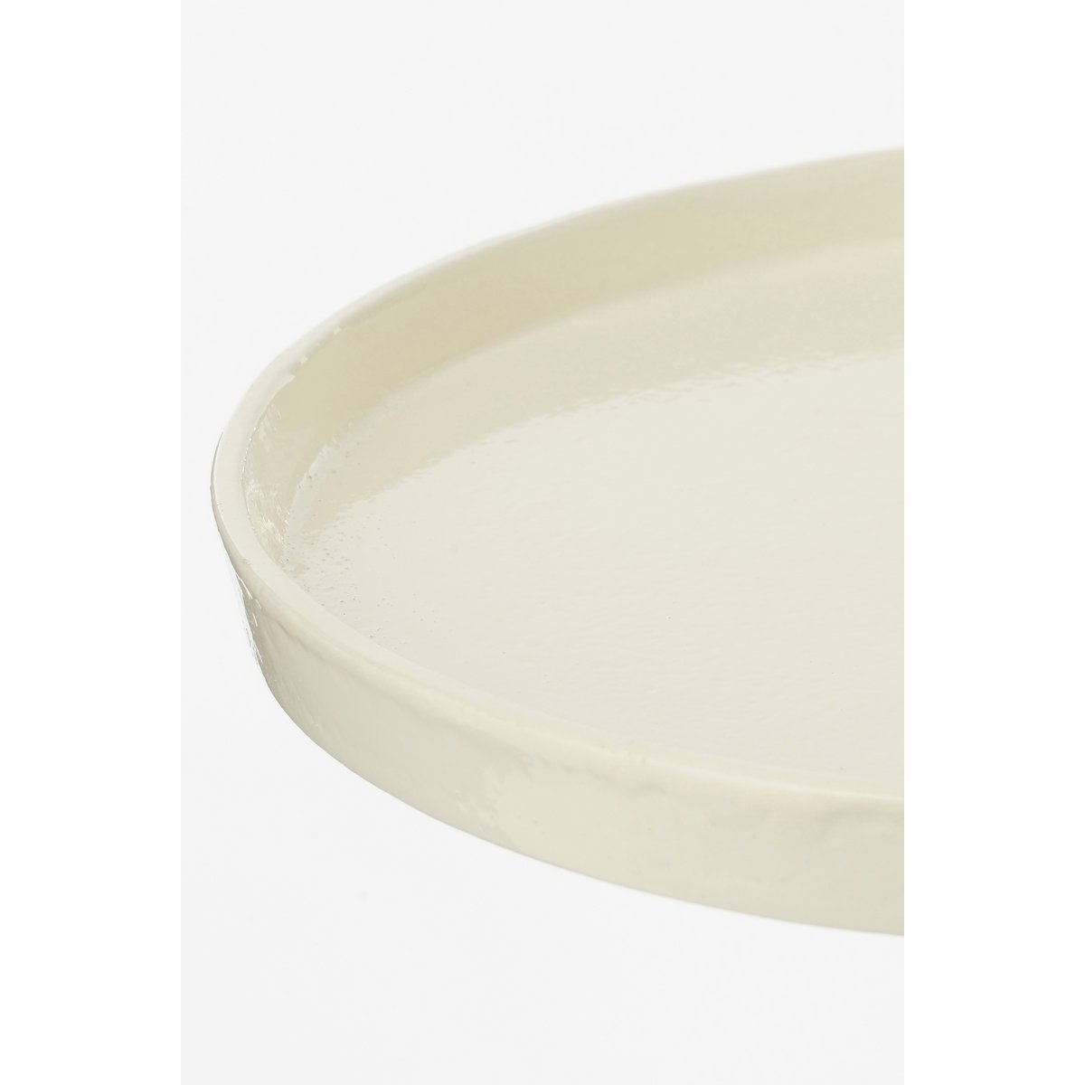 Table d'appoint Duco - H54 X Ø25 cm - Aluminium recyclé - Off-blanc