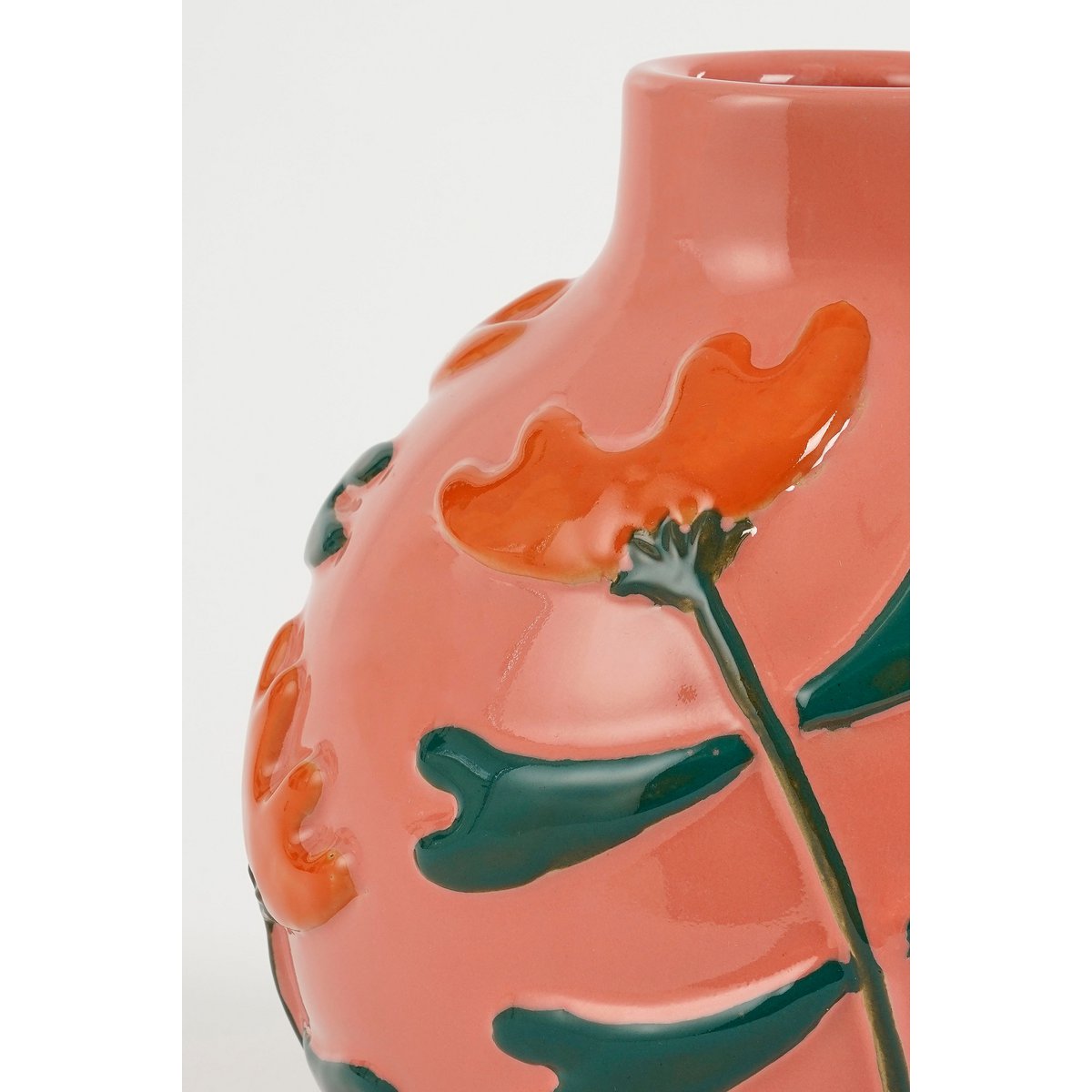 Ava Vase - H20 X Ø20 cm - Céramique - Rose