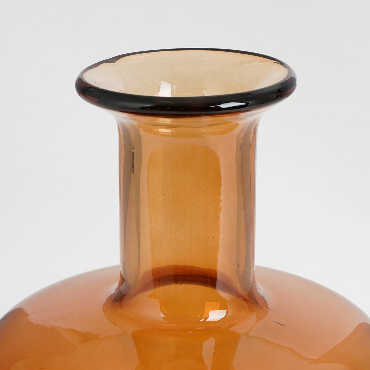 Vase de bouteille Regal - H30 X Ø16 cm - Verre - Brown
