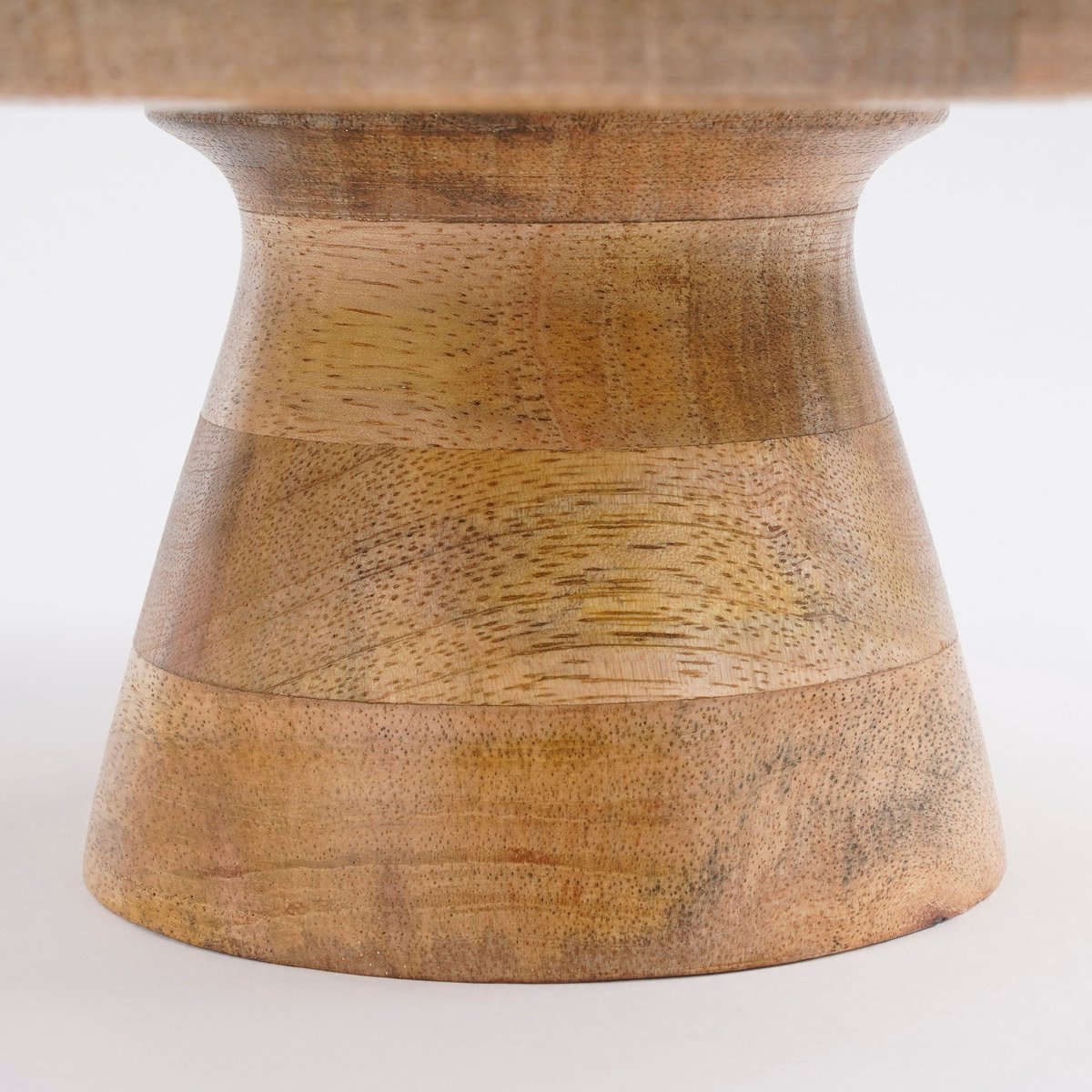 Présentoir à gâteaux Tallo - H10 x Ø30 cm - 100% Bois de manguier FSC - Marron clair