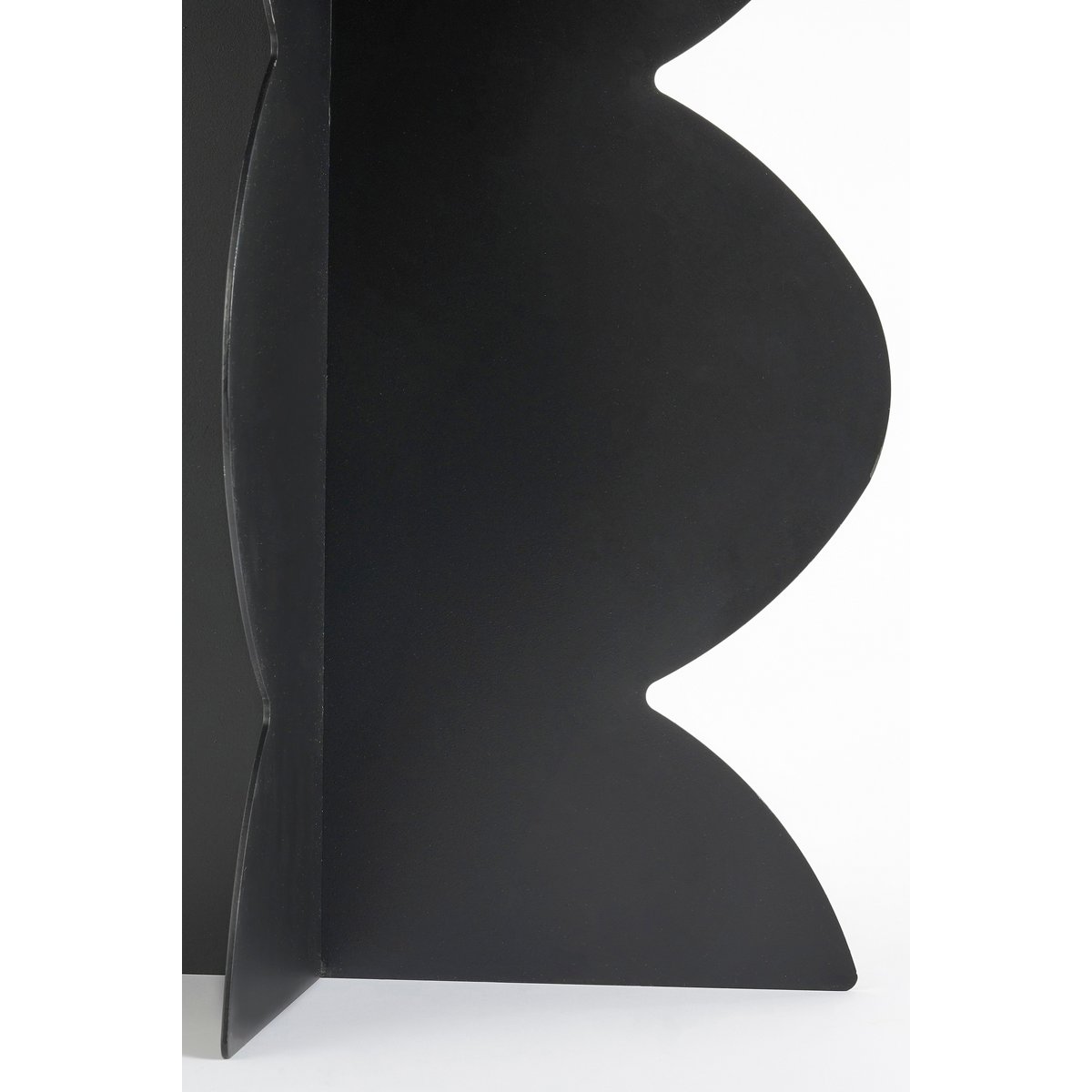 Table d'appoint rafi - H40 x Ø45 cm - Fer - noir