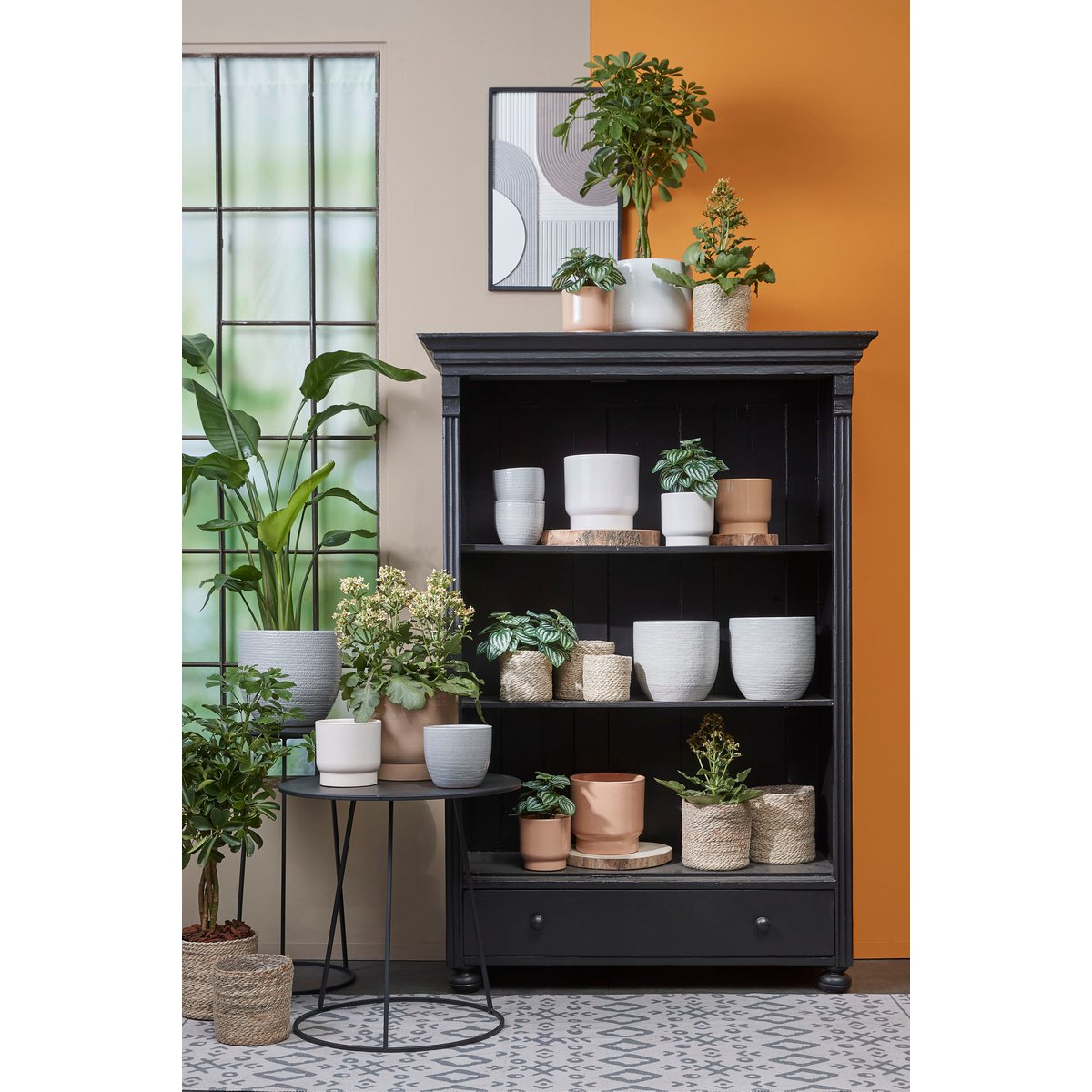 Panier à Plantes Atlantic - H20 x Ø20 cm - Jute - Crème