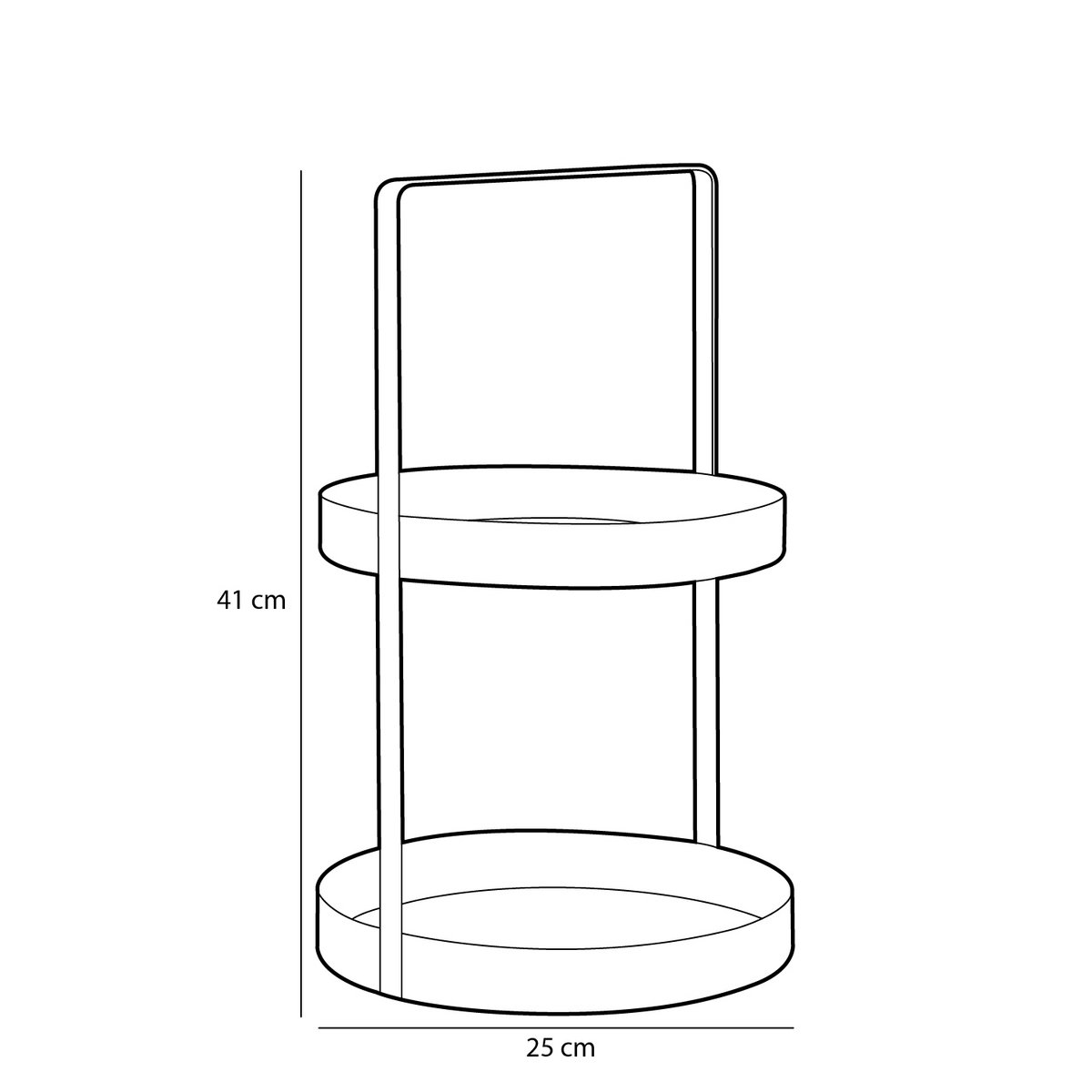 Etagère - Métal - or