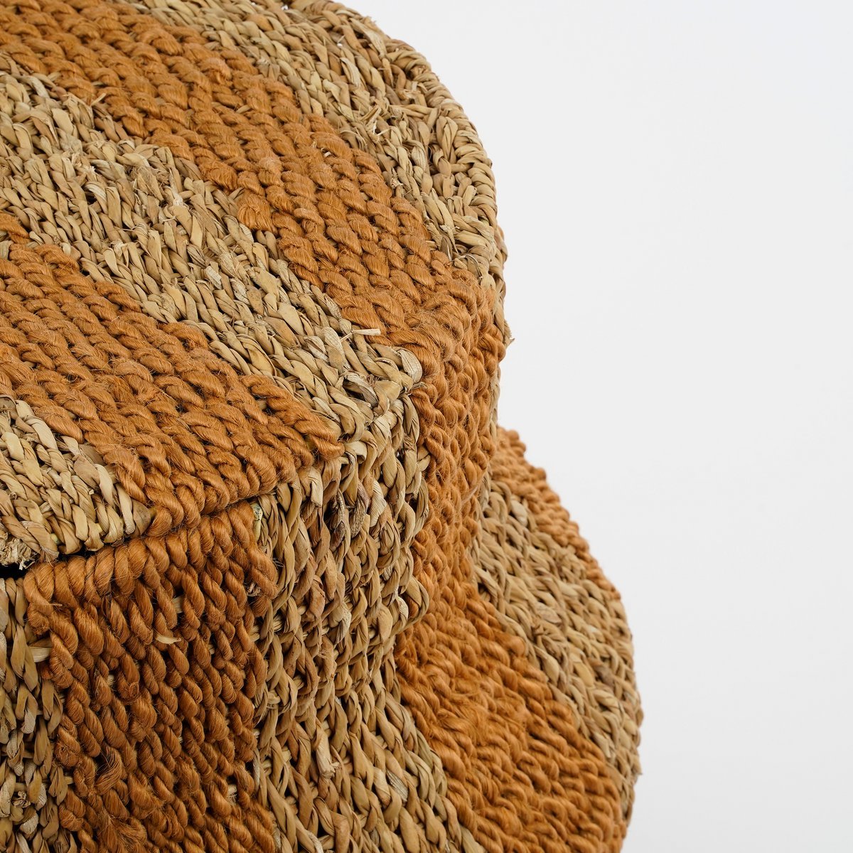 Panier de Rangement avec Couvercle Tacoma - H47 x Ø50 cm - Jute - Jaune