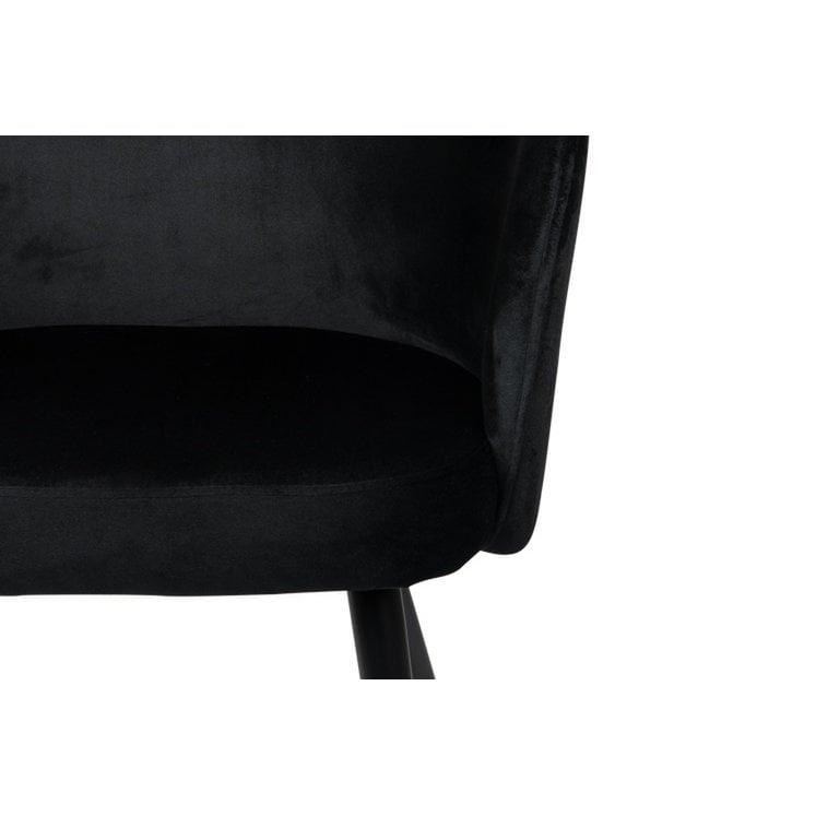 Fauteuil à oreilles noir (Lot de 2)