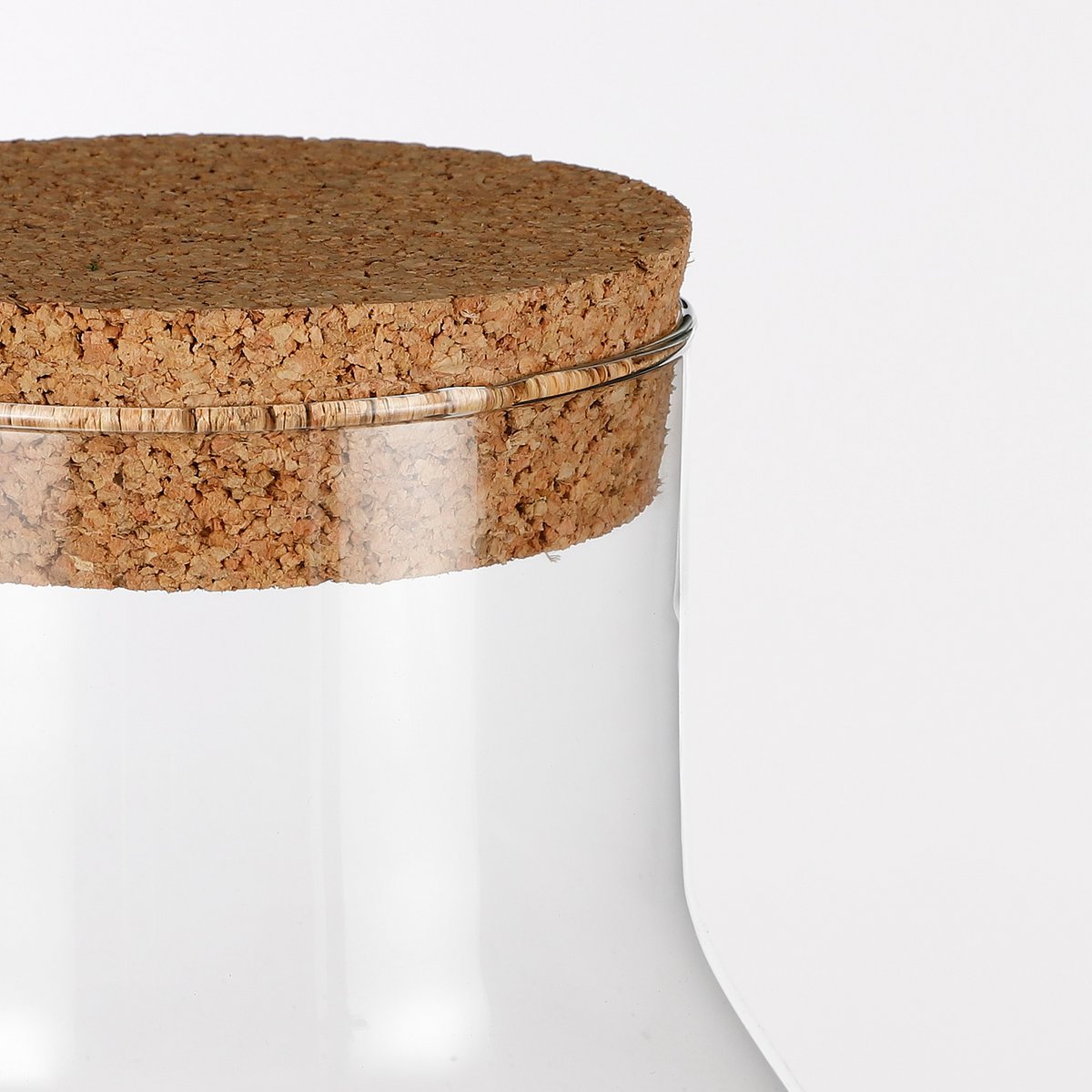 Pot de Rangement Emily - H25 x Ø23 cm - Verre recyclé - Transparent