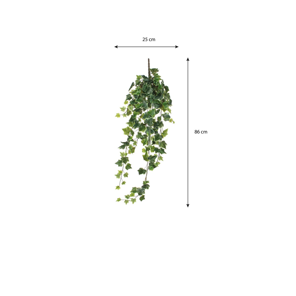 Plante Artificielle Suspendue Hedera - H86 cm - Panachée Verte