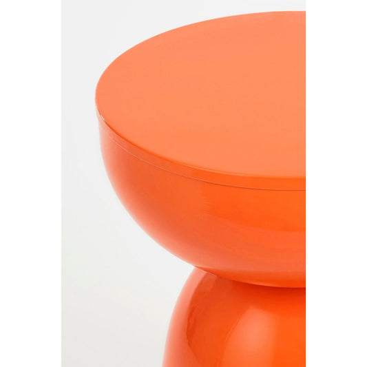 Table d'appoint Elliot - H45 x Ø32 cm - Iron - Orange