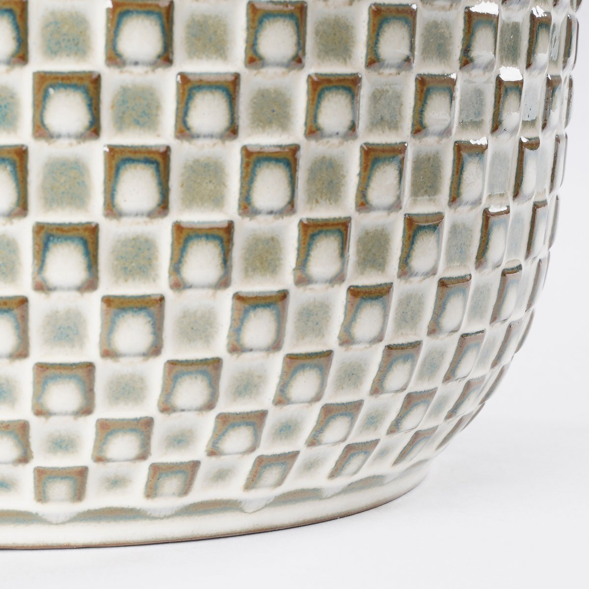 Pot de Fleurs Daan / H18 x Ø19 cm - Blanc