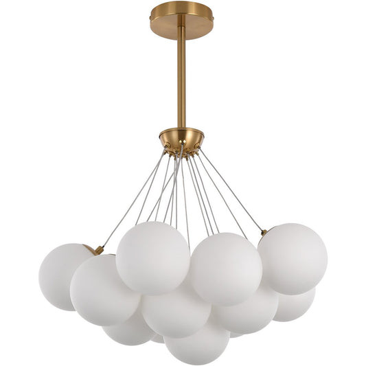 Suspension Emily White Gold - 55cm