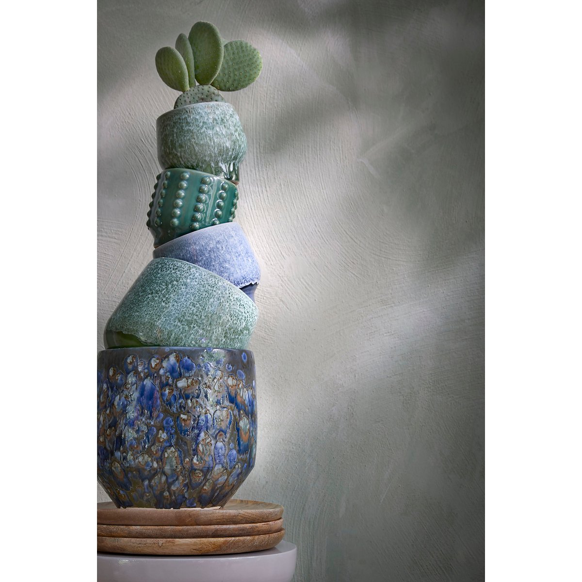 Assiette Duko - Ø30 cm - 100% Bois de Manguier FSC - Marron