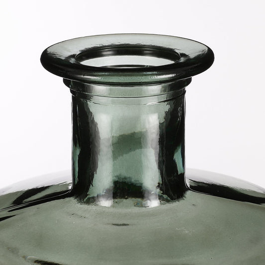 Vase Bouteille Guan - H75 x Ø25 cm - Verre recyclé - Vert