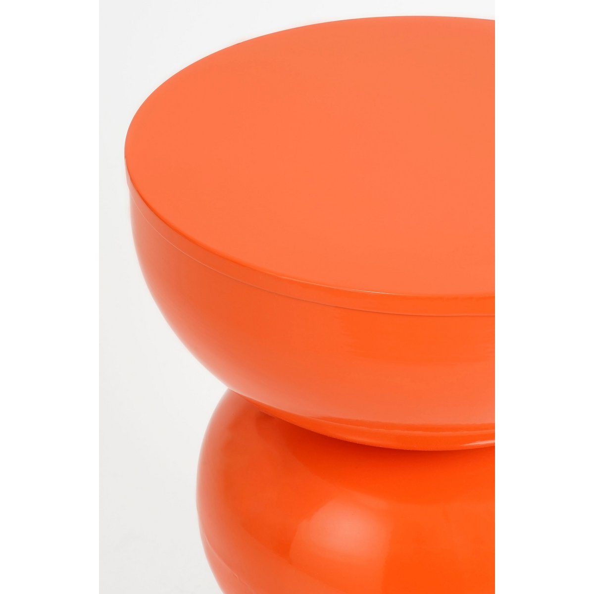 Table d'appoint Luna - H46 X Ø32 cm - Fer - Orange