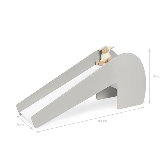 Toboggan d'intérieur 'Lotta', gris/blanc