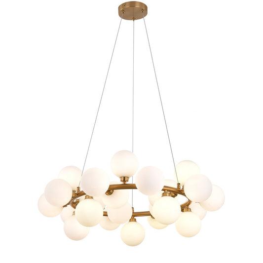 Lampe suspendue Elite Or Blanc 69CM