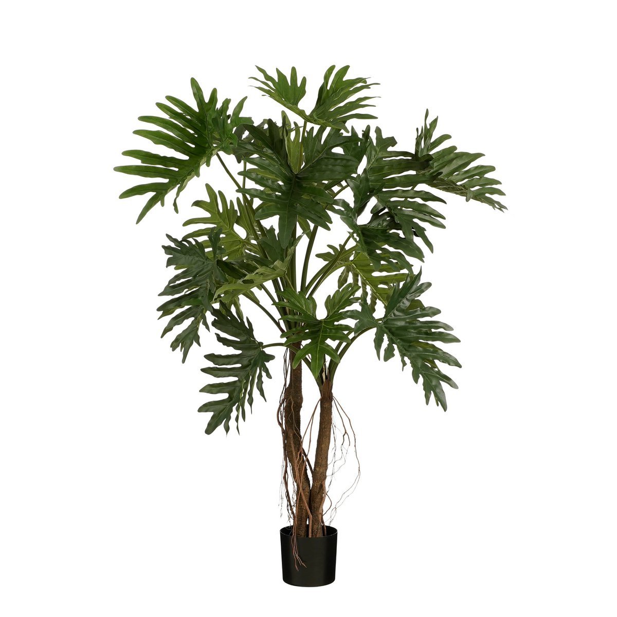 Plante artificielle Philodendron / H140 x Ø110 cm - Vert