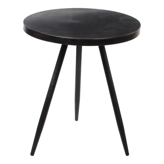Table d'appoint Kent / H40 x Ø35 cm - Métal - Noir