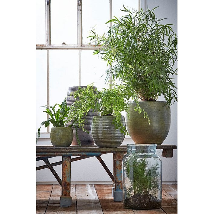 Vase Vienne - H40 x Ø23 cm - Verre recyclé - Transparent