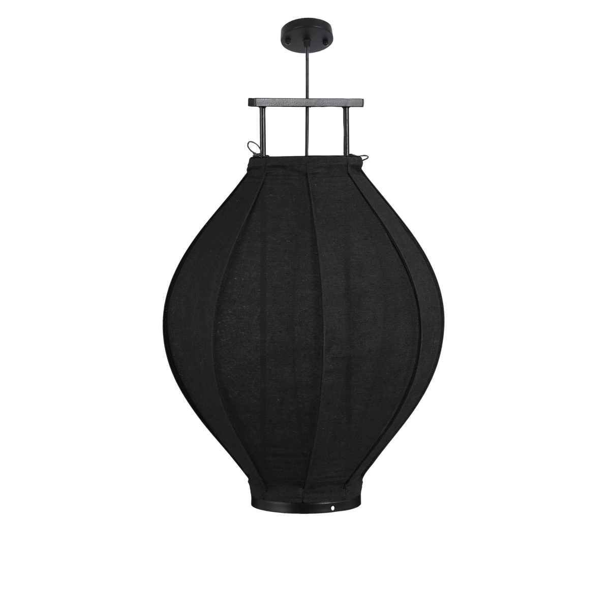 Suspension Pego / H73 x Ø54 cm - Lin - Noir