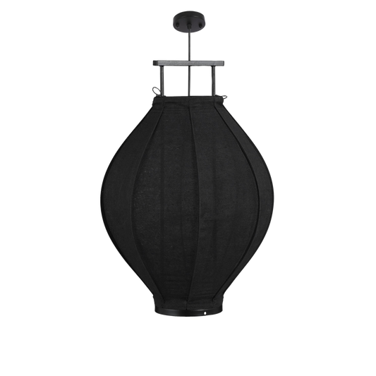 Suspension Pego / H73 x Ø54 cm - Lin - Noir