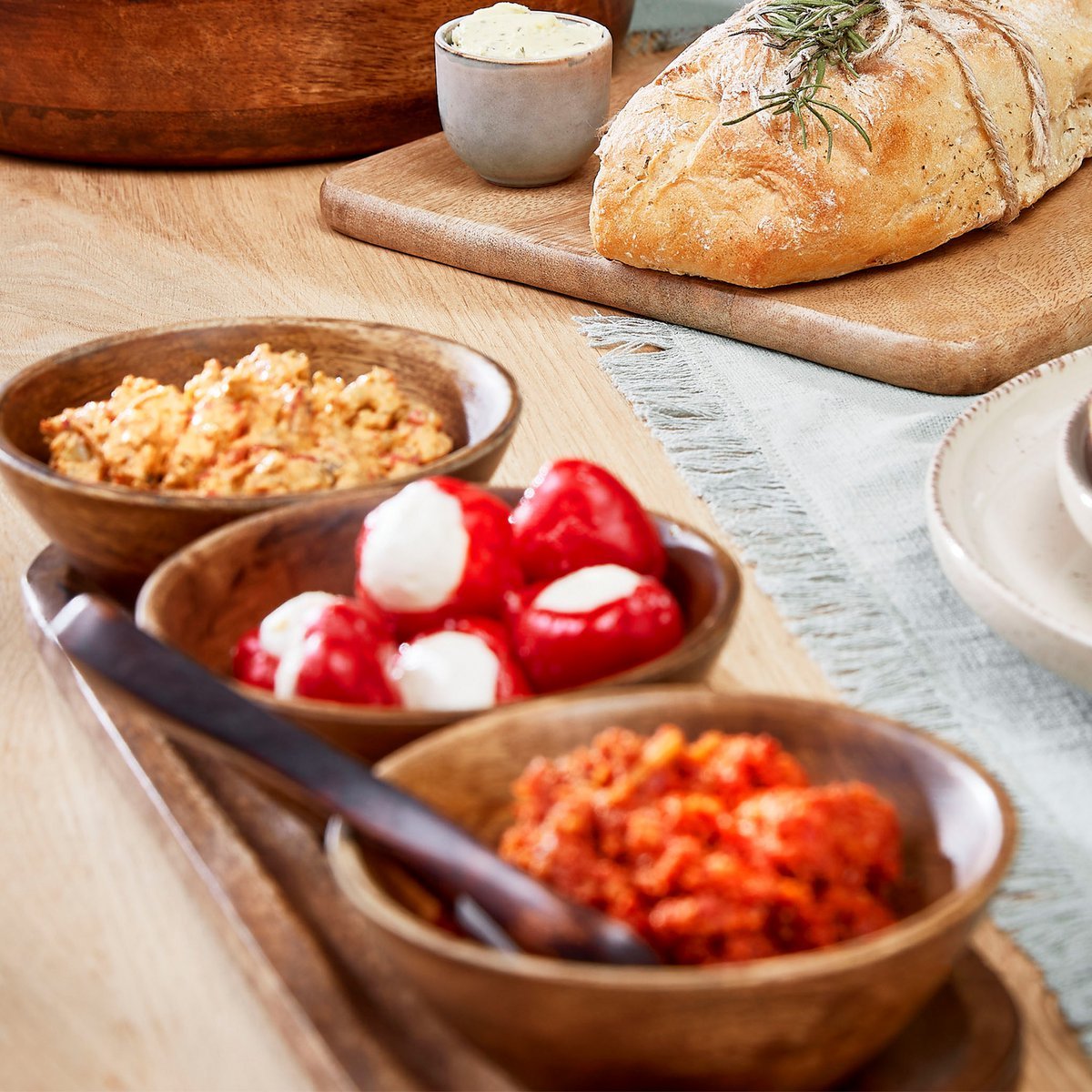 Plateau Tomar  - 100% Bois de Manguier FSC - Brun Foncé