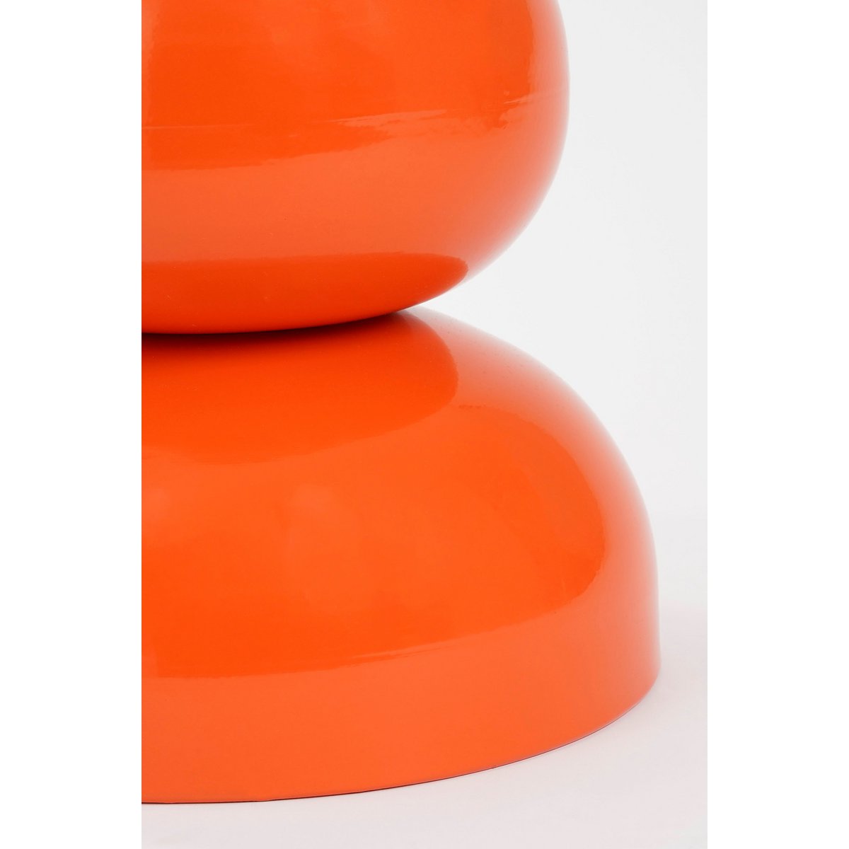 Table d'appoint Luna - H46 X Ø32 cm - Fer - Orange