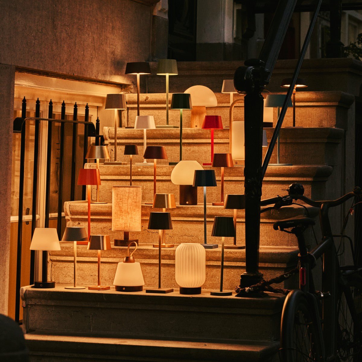 Ostade Brown / Emperador Dark – Lampe de table en Marbre