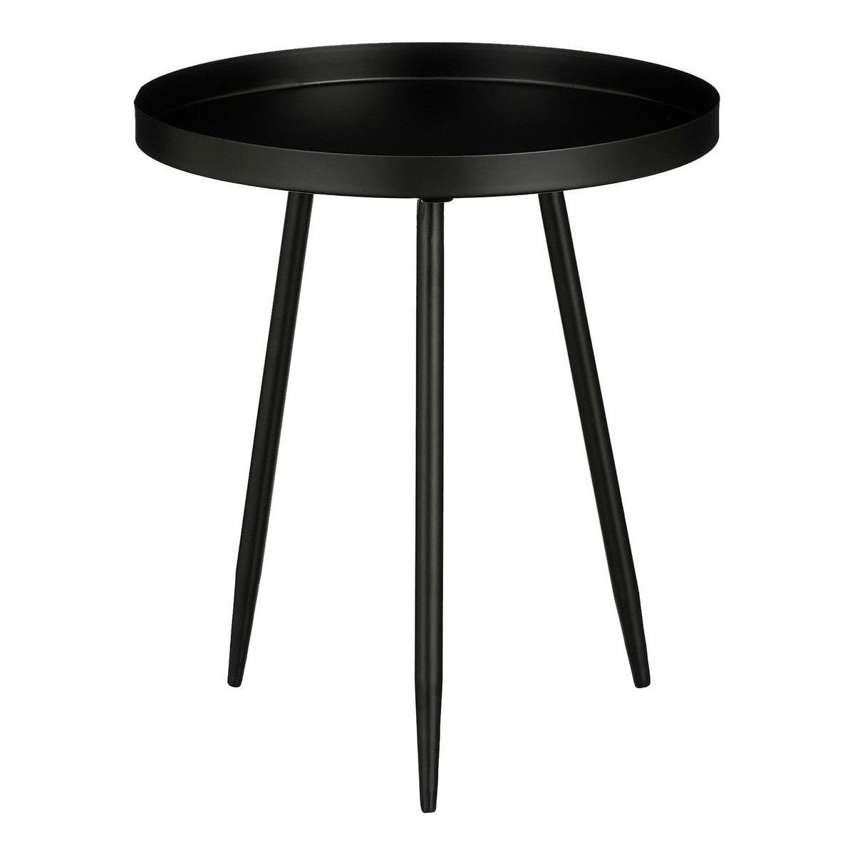 Table d'appoint Flores / H38 x Ø34 cm - Métal - Noir