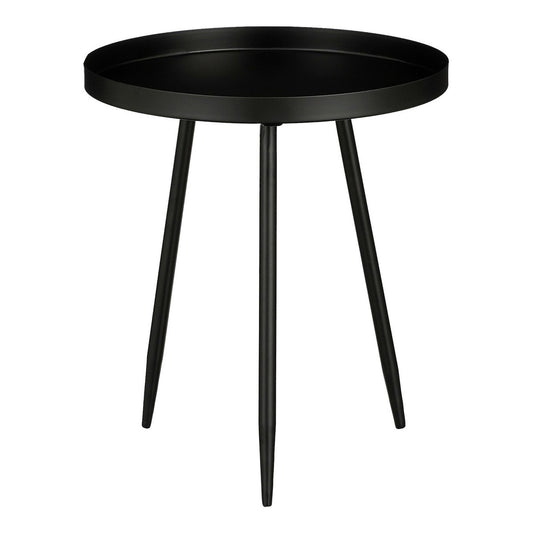 Table d'appoint Flores / H38 x Ø34 cm - Métal - Noir