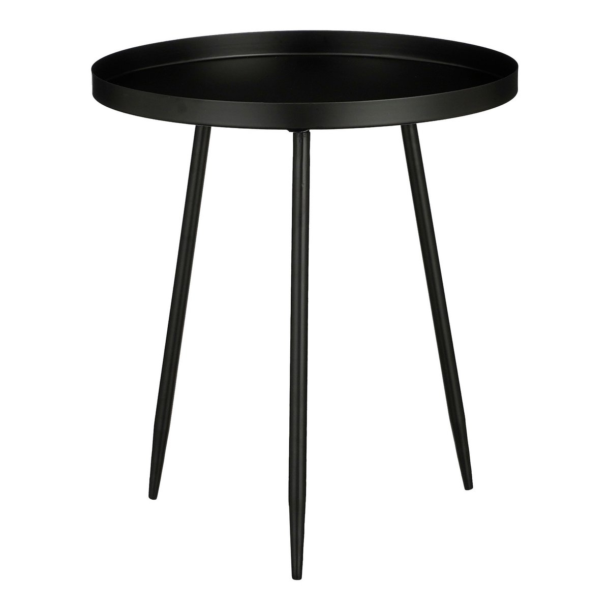 Table d'appoint Flores / H44 x Ø40 cm - Métal - Noir