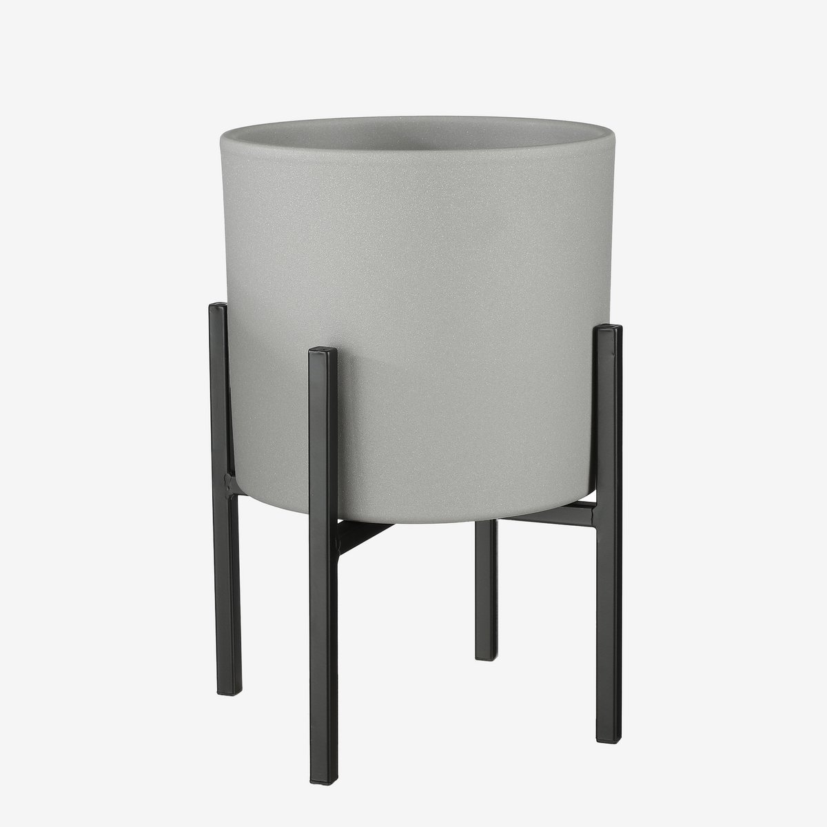 Support pour Plantes Ascot - L24 x L24 x H25 cm - Métal - Noir