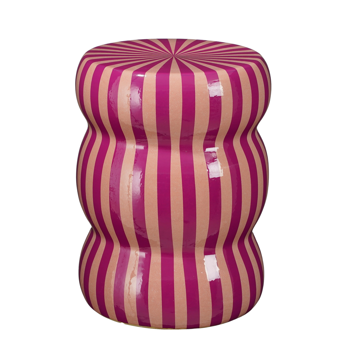 Table d'appoint Skipper / H44 x Ø32 cm - Céramique - Violet